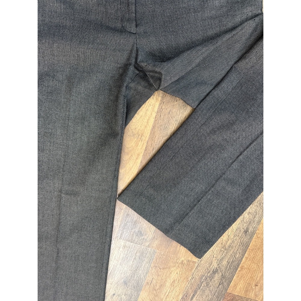 Ann Taylor Modern Grey Micro Check Wide Leg Dress Pants Womens 4 Office Career - Picture 7 of 12